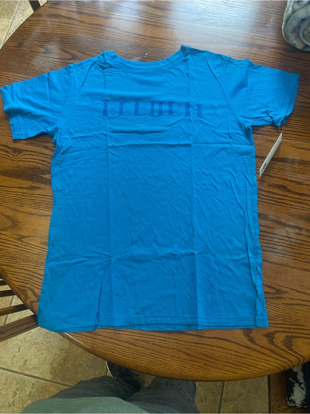 NWt EleVen by Venus Williams Bright Blue Crew Neck Tee